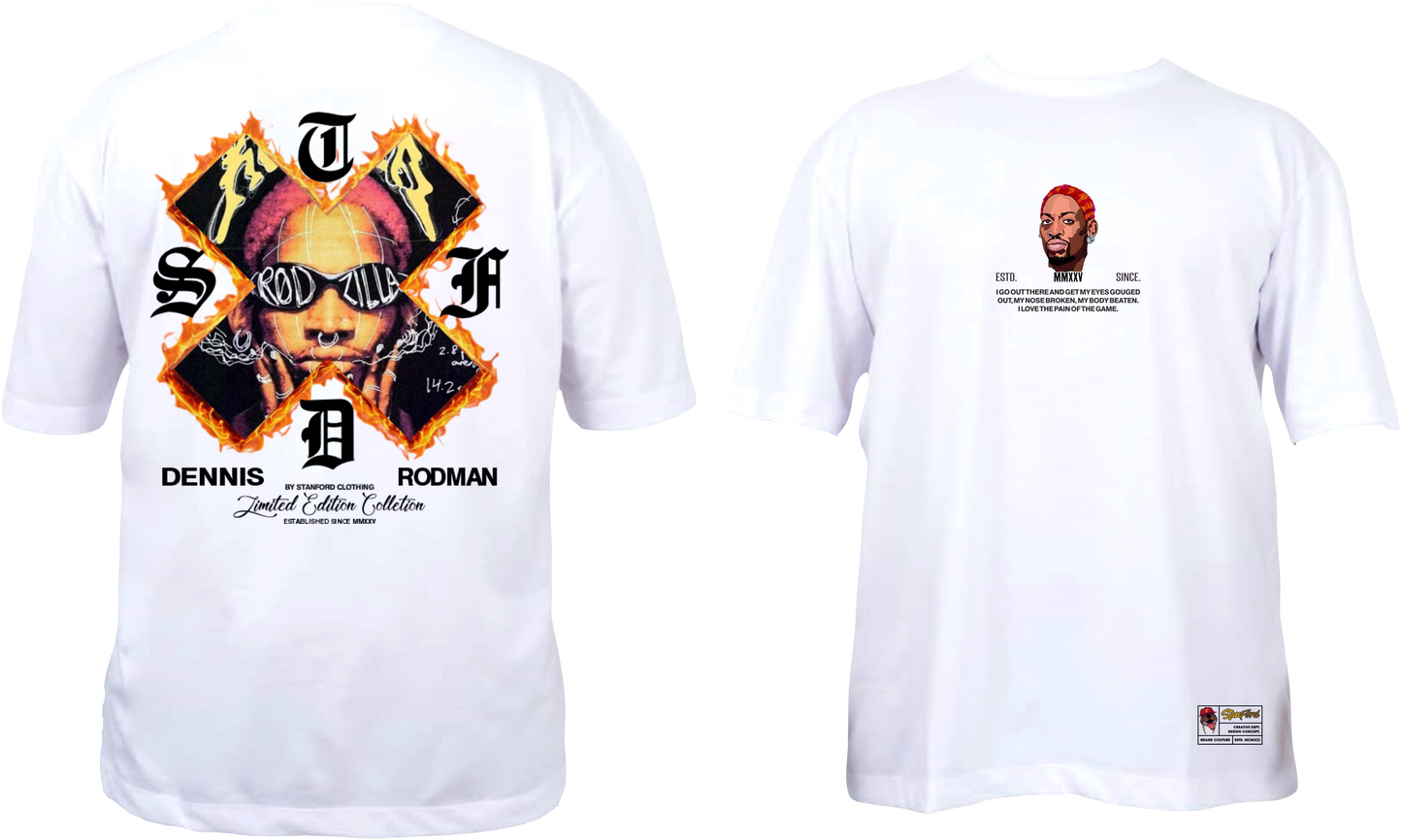 CAMISETA OVERSIZE 200GR PREMIUN DENNIS RODMAN