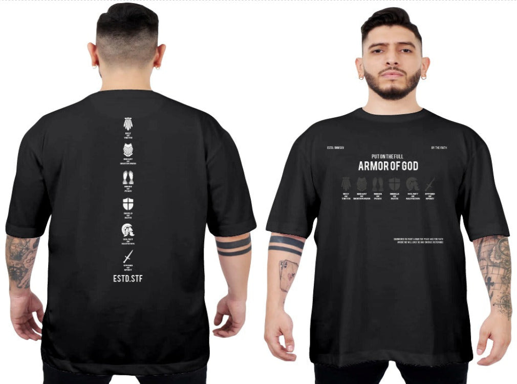 CAMISETA OVERSIZE 200GR PREMIUN ARMOR OF GOD