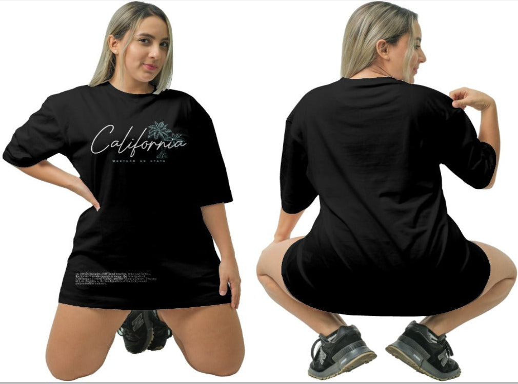 CAMISETA OVERSIZE 200GR PREMIUN BK CALIFORNIA