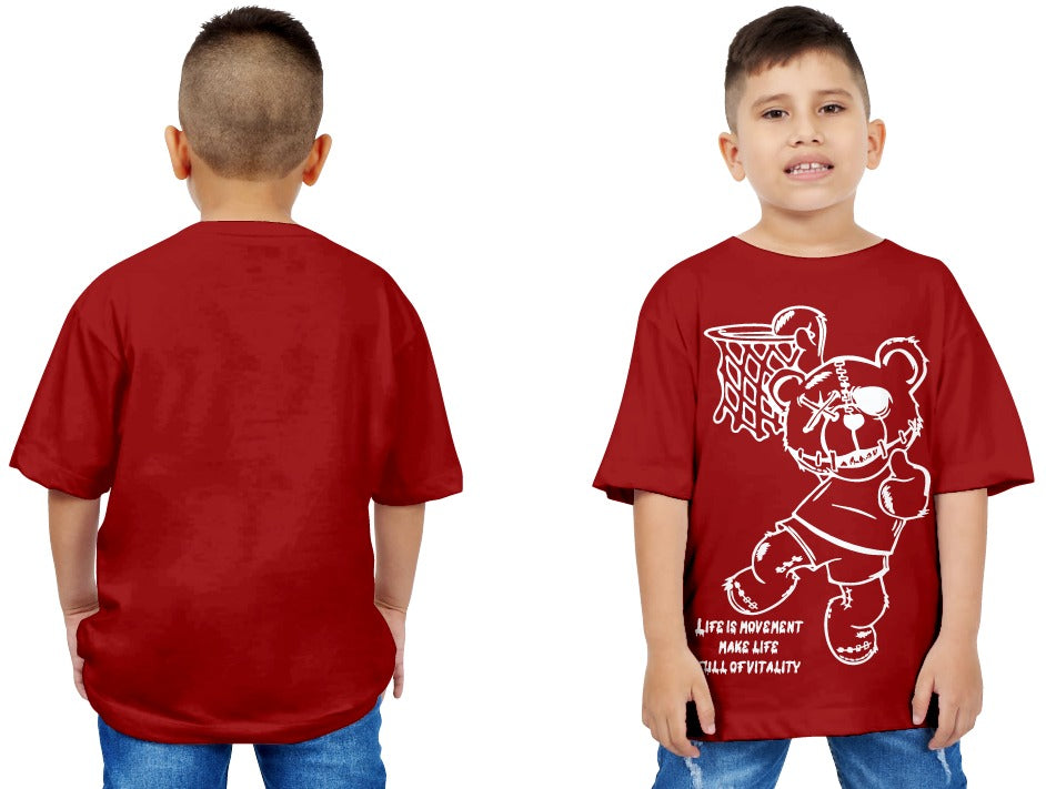 CAMISETA OVERSIZE BEAR RED
