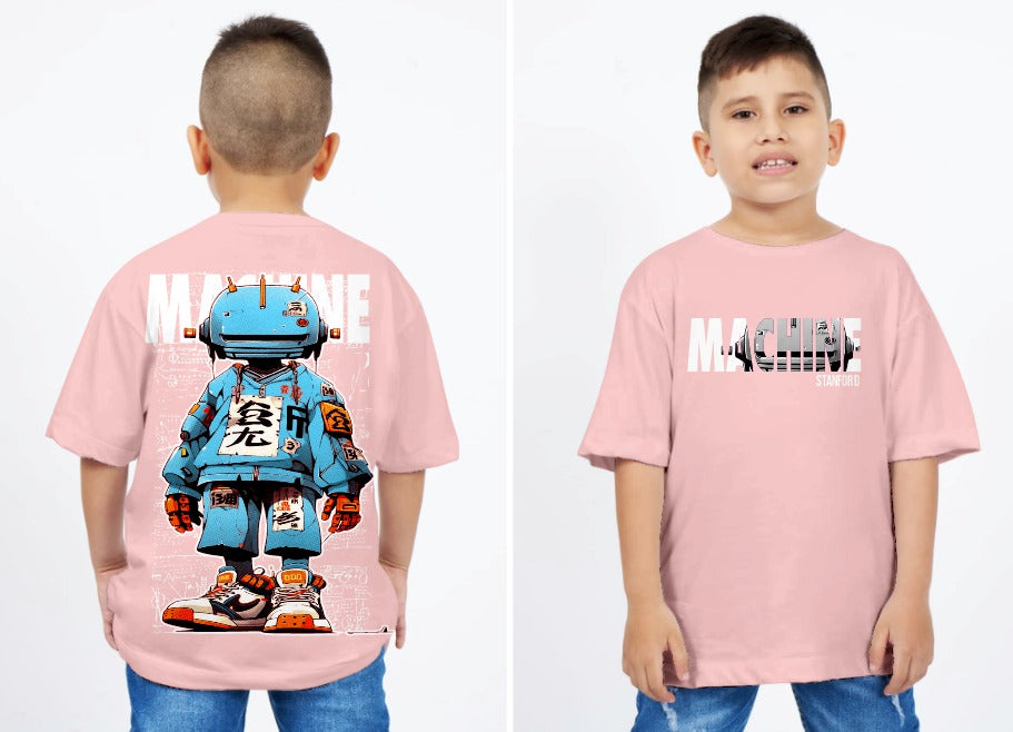 CAMISETA OVERSIZE MACHINE NIÑO