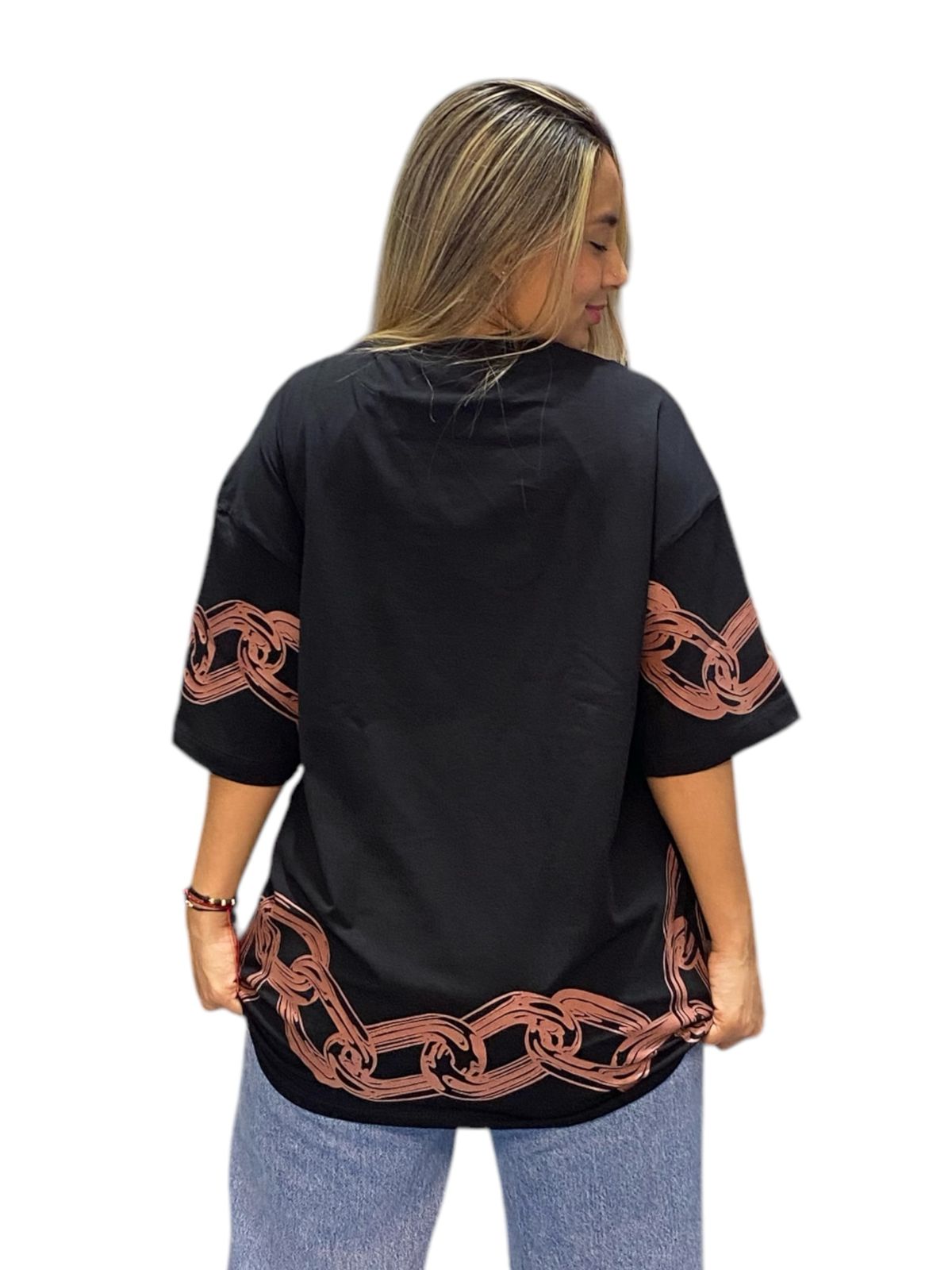 CAMISETA OVERSIZE TELA FRIA 240GR BK