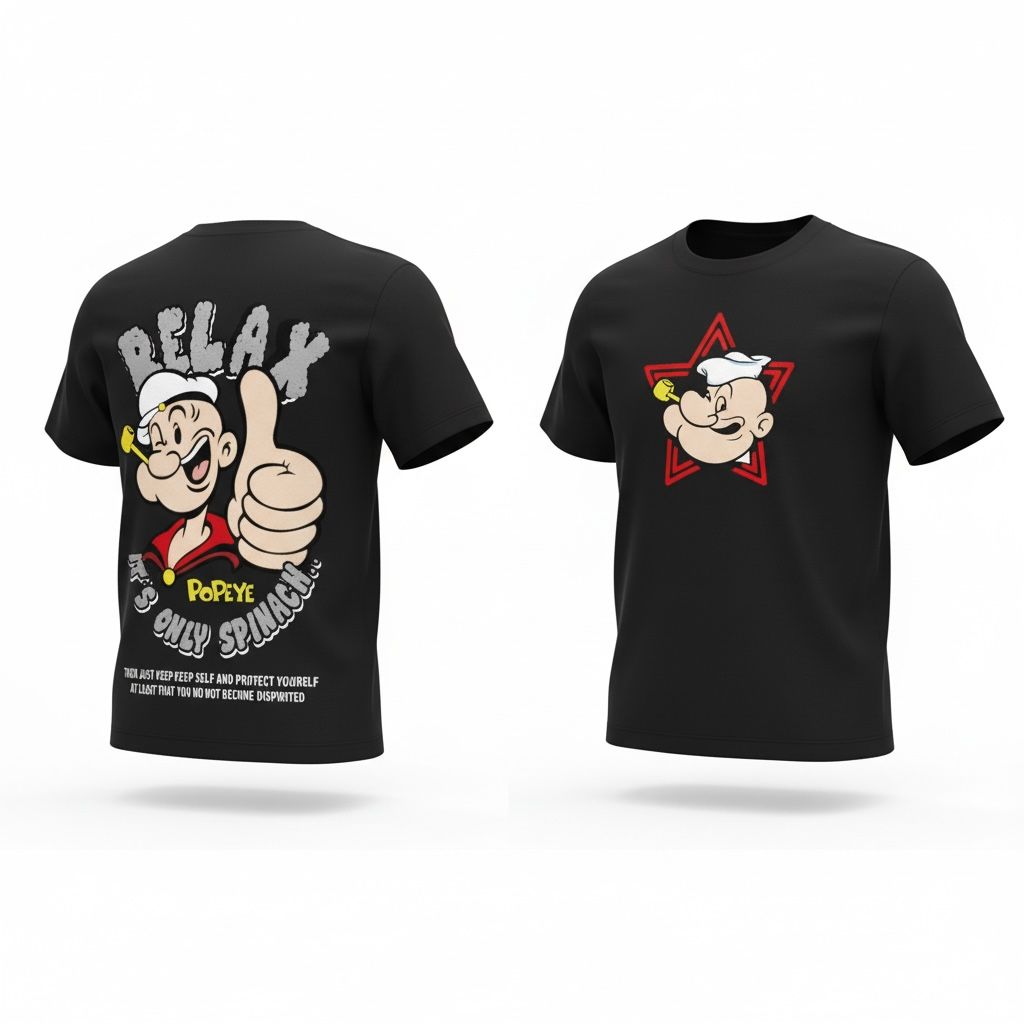 Camiseta oversize popeye 200gr