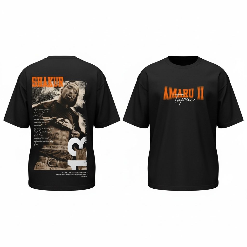 Camiseta oversize amaru 200gr