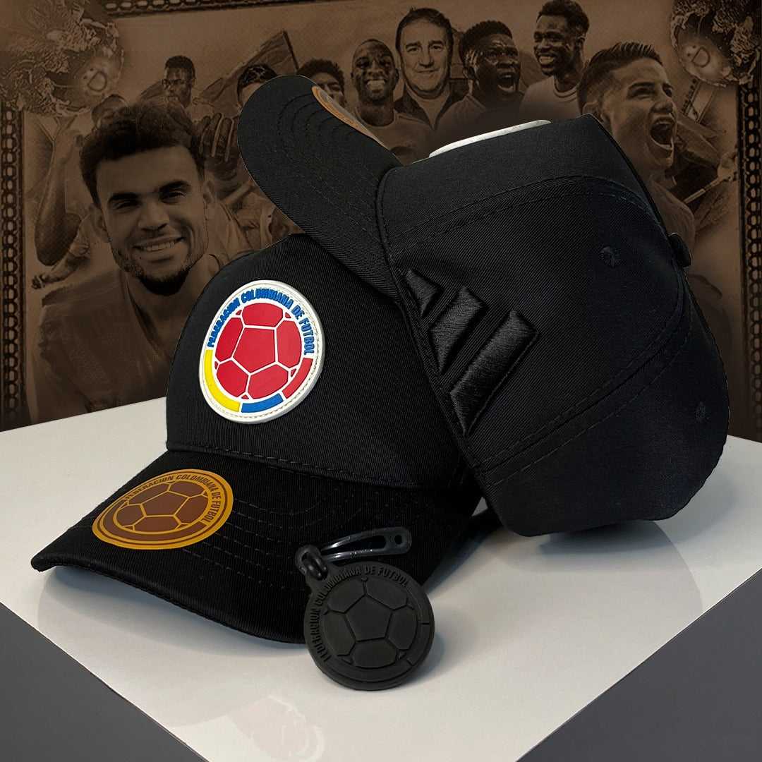 Gorra seleccion co negra escudo tricolor