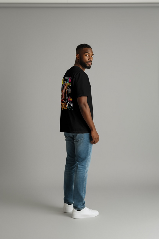 CAMISETA OVERSIZE 200GR PREMIUN 2PAC