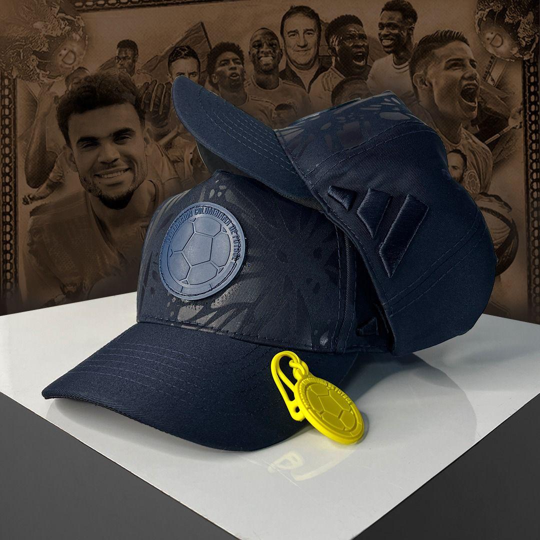 Gorra seleccion co negra en drill estampado a tono