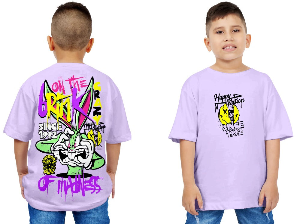 CAMISETA OVERSIZE HAPPY NATION NIÑO