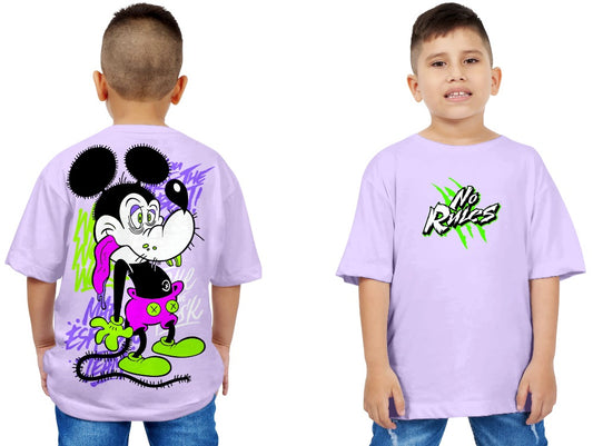 CAMISETA OVERSIZE NO RULES NIÑO