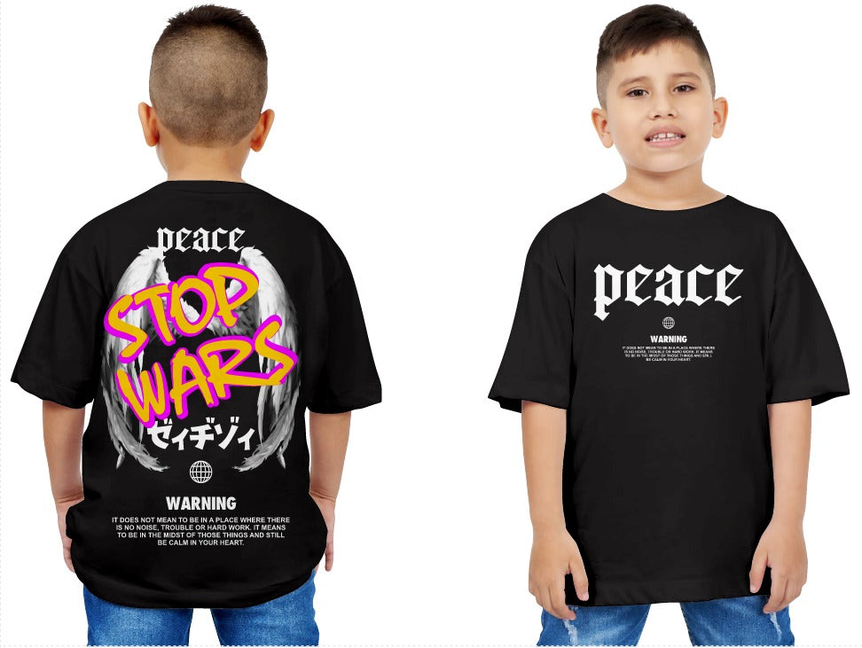 CAMISETA OVERSIZE PEACE NIÑO