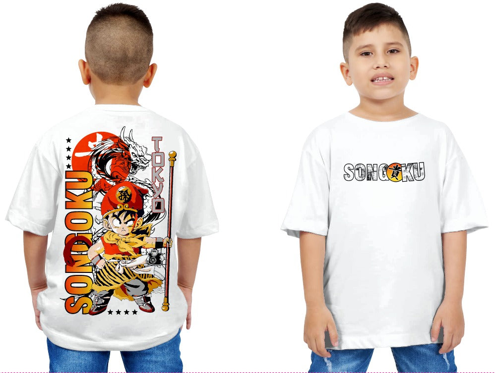 CAMISETA OVERSIZE SON GOKU NIÑO