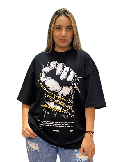 CAMISETA OVERSIZE TELA FRIA BK WITHOW