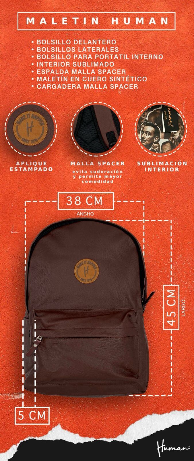 Maletin en cuero sintetico  HM 01