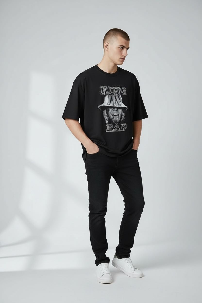Camiseta oversize king rap 200gr