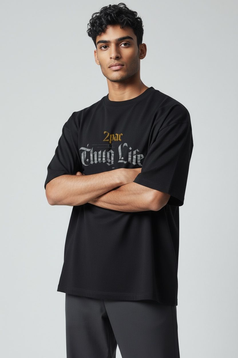 Camiseta oversize 2pac 200gr