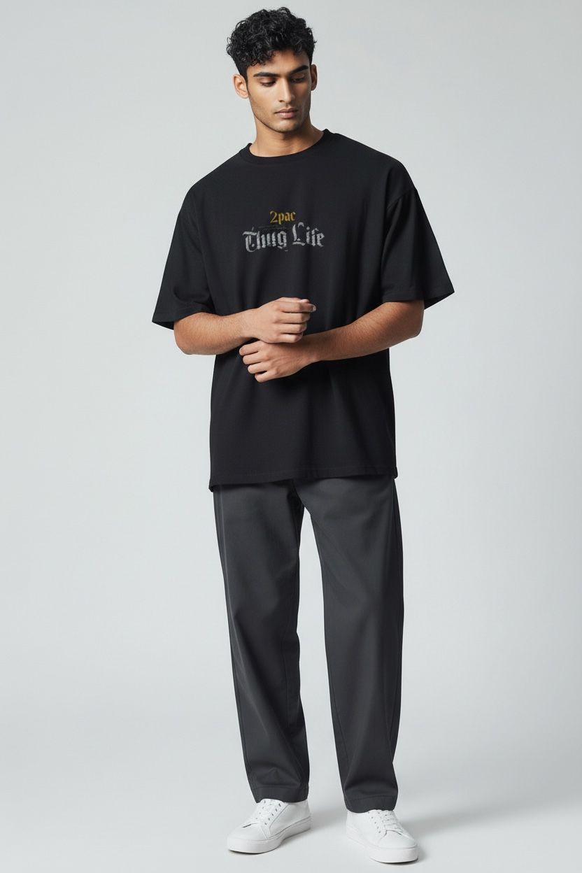 Camiseta oversize 2pac 200gr