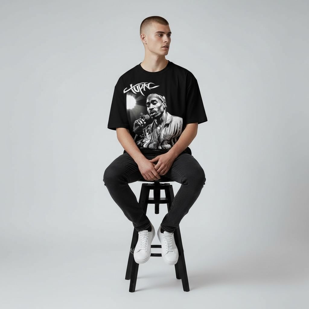 Camiseta oversize  two pac 200gr