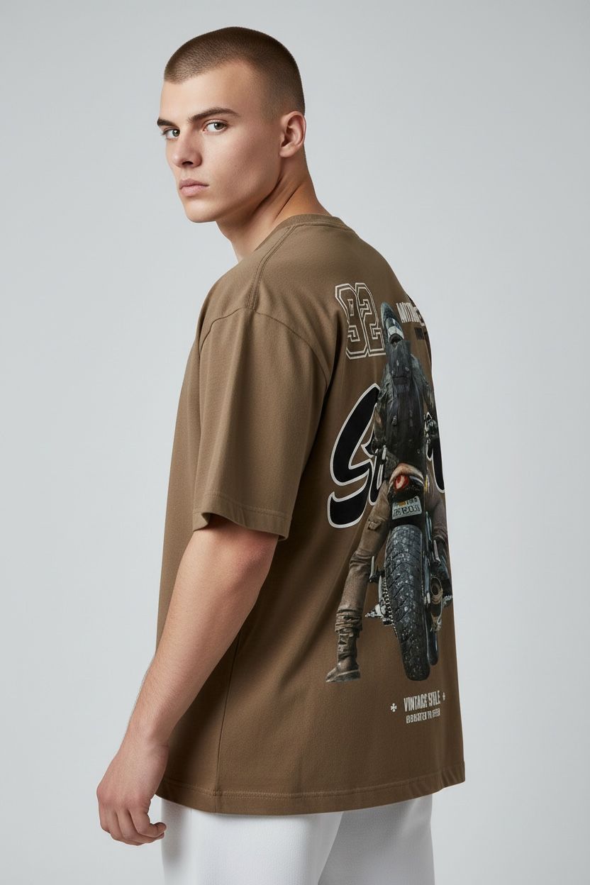Camiseta oversize  motorcicle 200gr