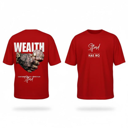 Camiseta oversize wealth 200gr