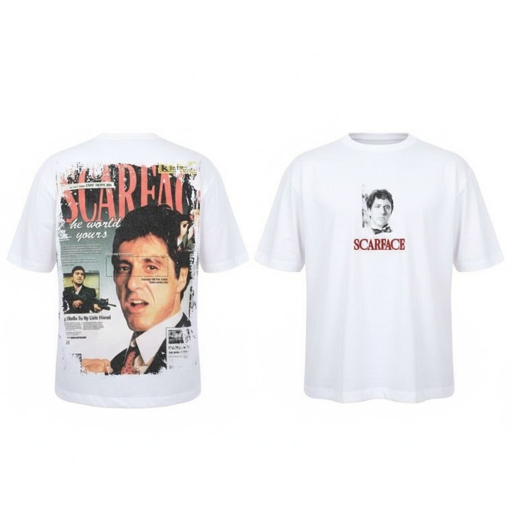 Camiseta oversize scareface 200gr