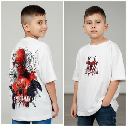 Camiseta oversize spider man white 200gr