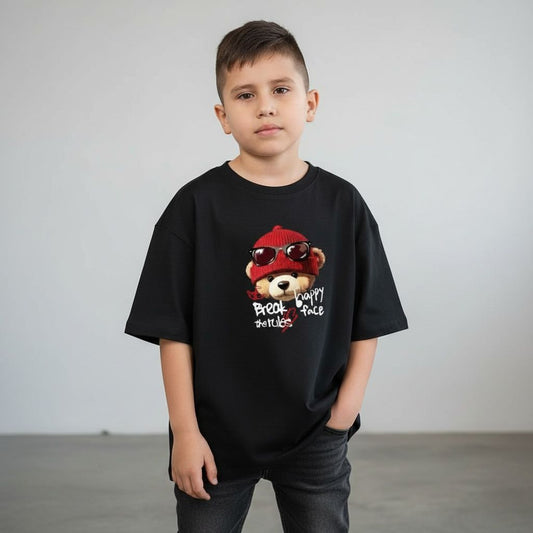 Camiseta oversize oso black 200gr