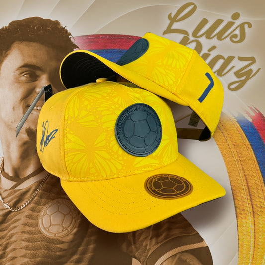 Gorra seleccion co amarilla dril de luis diaz