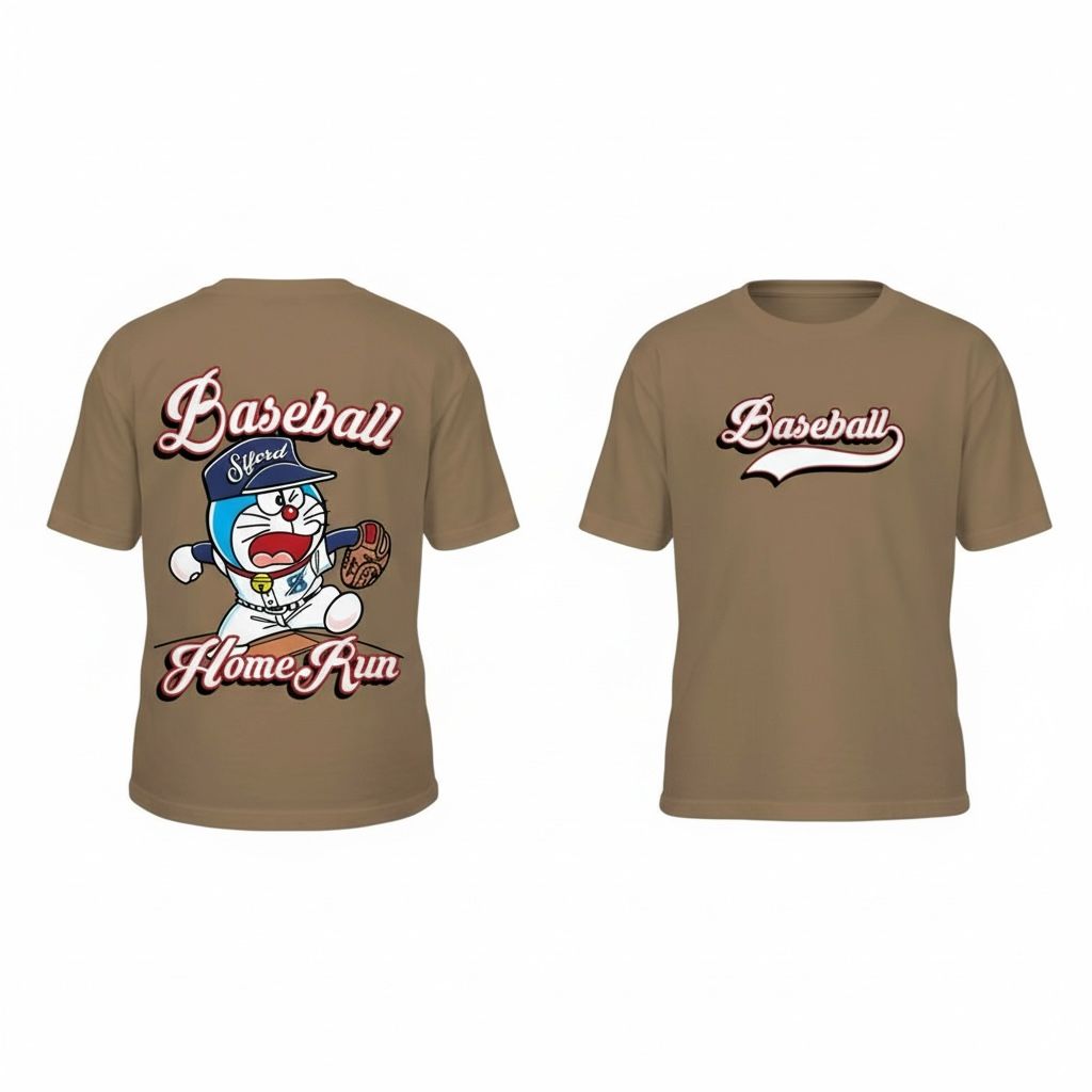 Camiseta oversize doraemon 200gr