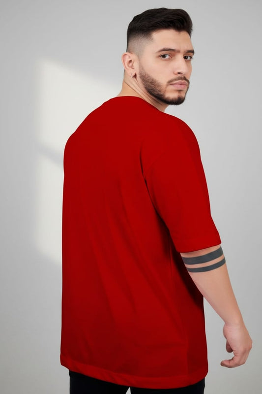 Camiseta oversize basico rojo 200gr