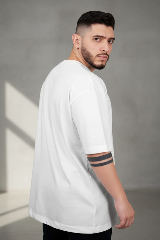 Camiseta oversize basico blanco 200gr