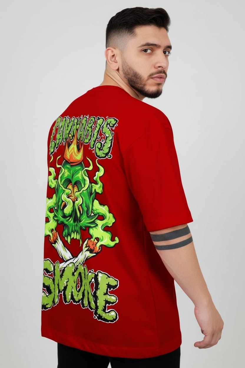 Camiseta oversize cannabis 200gr