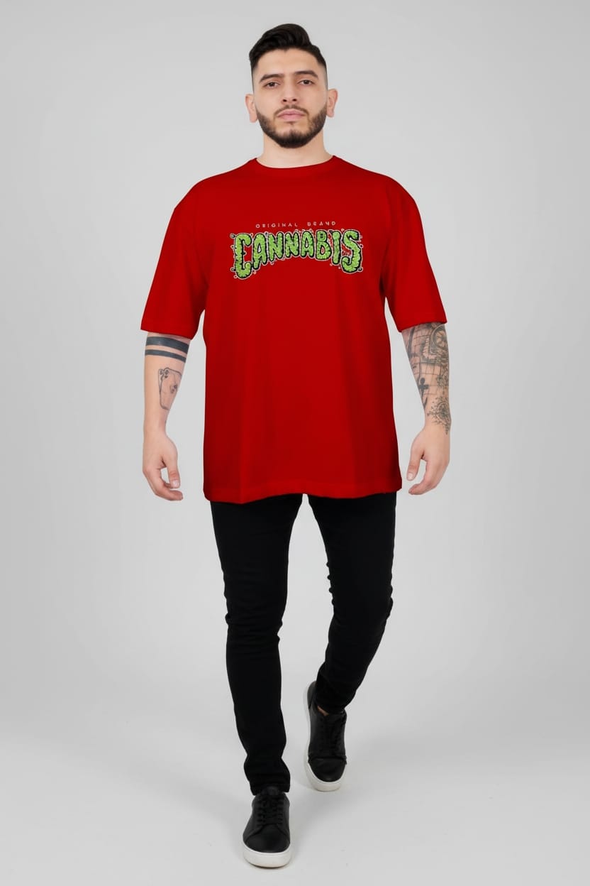 Camiseta oversize cannabis 200gr