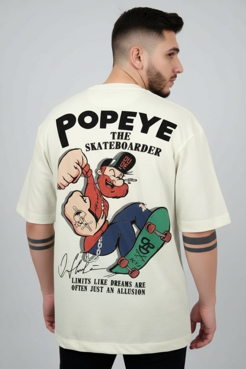 Camiseta oversize popeye 200gr