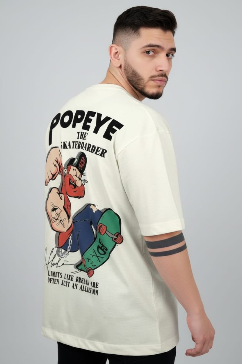 Camiseta oversize popeye 200gr