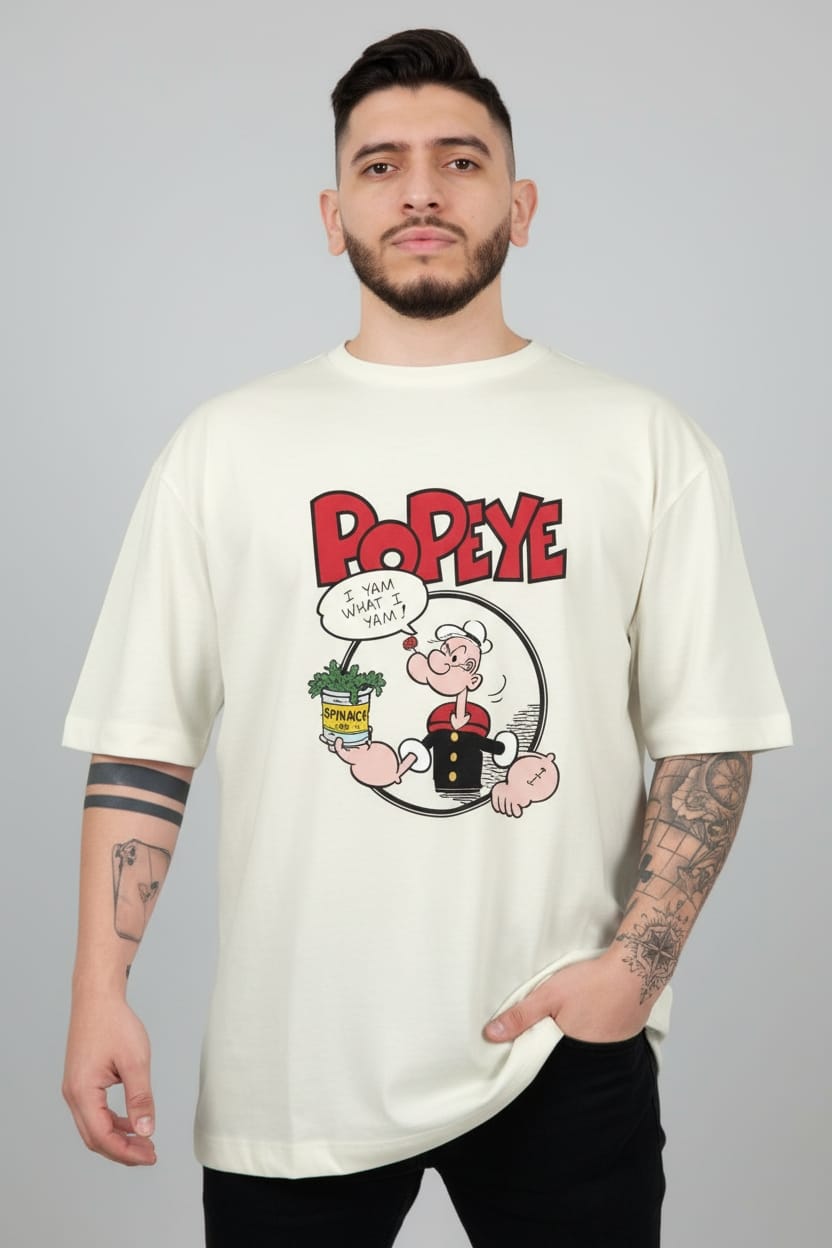 Camiseta oversize popeye 200gr