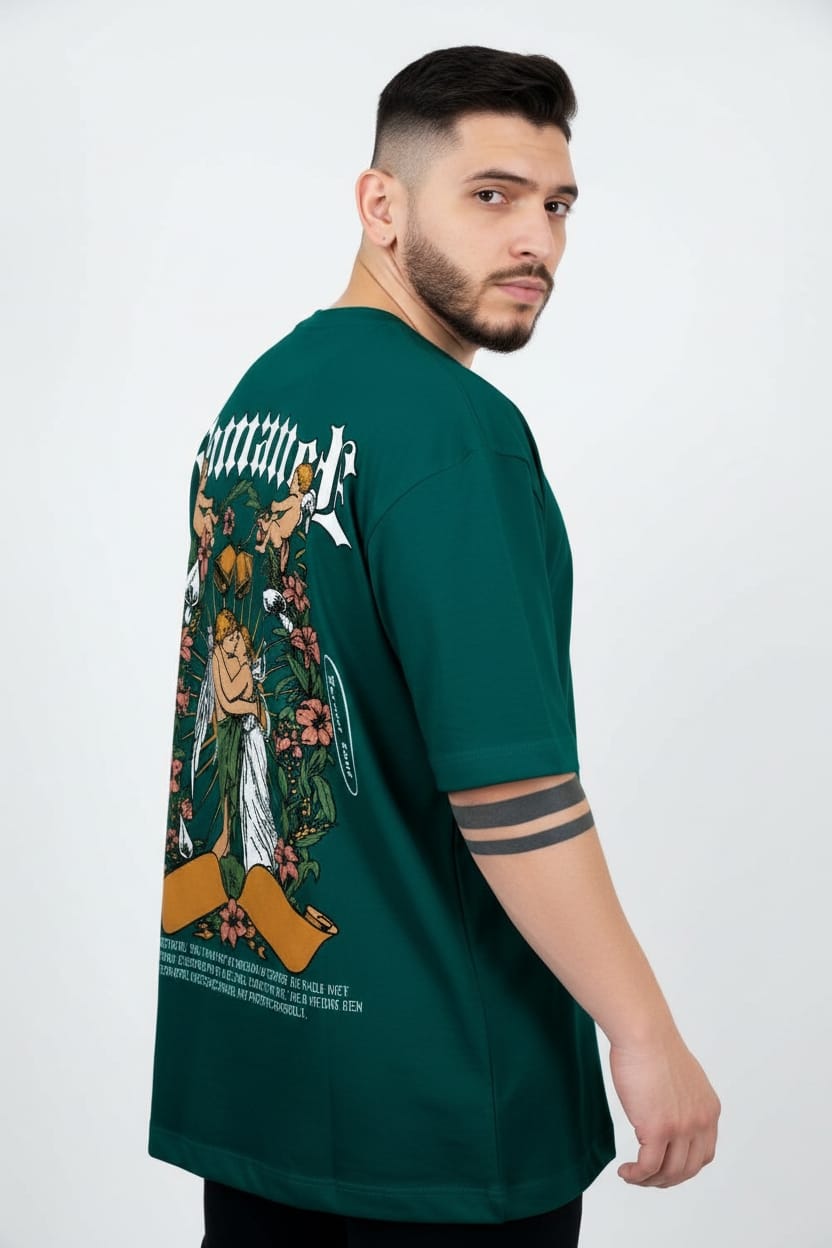 Camiseta oversize  romance 200gr