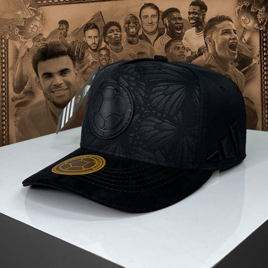 Gorra seleccion co negra en drill estampado a tono