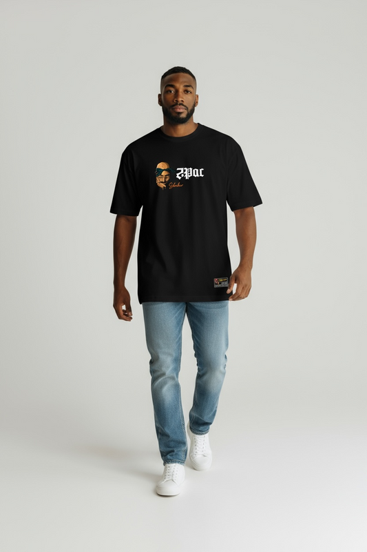 CAMISETA OVERSIZE 200GR PREMIUN 2PAC