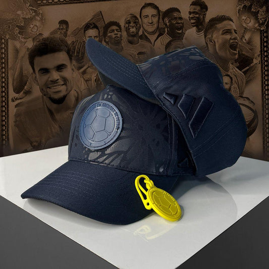 Gorra seleccion co negra en drill estampado a tono