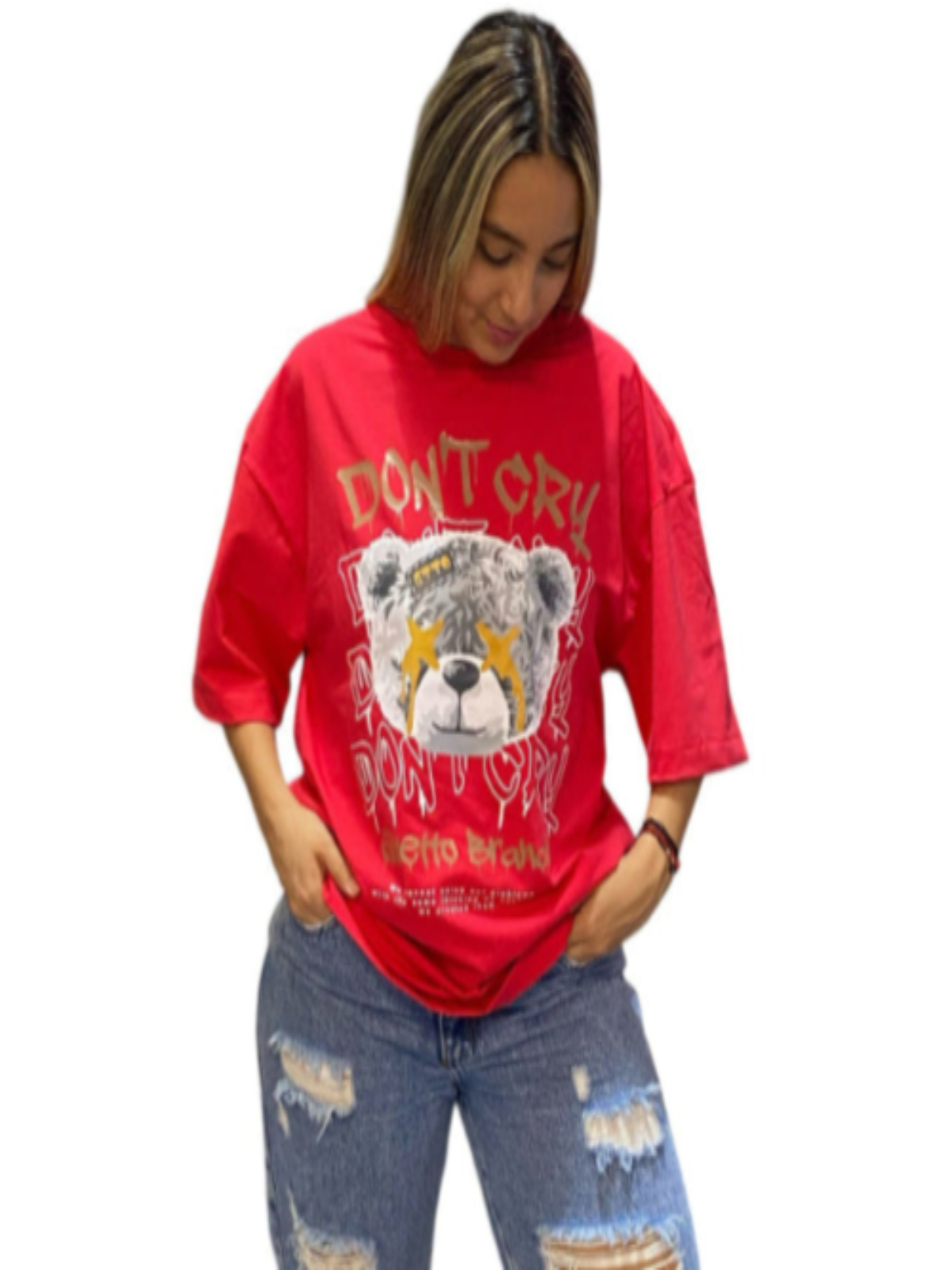 CAMISETA OVERSIZE TELA FRIA RED OSO